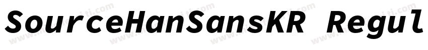 SourceHanSansKR Regular GBpc EUC H字体转换